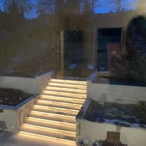 Garden step lighting